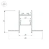Профиль Arlight SL-Comfort22-Fantom-2000 Anod 033275