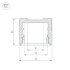 Профиль Arlight SL-Slim-H13M-3000 Anod 036039
