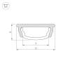 Профиль Arlight ARH-Bent-W11-2000 Anod Black 039583