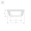 Профиль Arlight ARH-Bent-W11-2000 Anod 023592