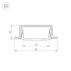 Профиль Arlight ARH-WIDE-F-H10-2000 ANOD 016186 Профиль Arlight ARH-WIDE-F-H10-2000 ANOD 016186