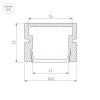 Профиль Arlight PDS-SM-2000 Anod Black 035027 Профиль Arlight PDS-SM-2000 Anod Black 035027