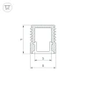 Профиль Arlight SL-Mini-8-3000 Anod 036031