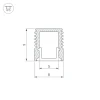 Профиль Arlight SL-MINI-8-2000 WHITE 037109