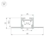 Встраиваемый профиль Arlight SL-LINIA20-FANTOM-2500 BLACK 039071 Встраиваемый профиль Arlight SL-LINIA20-FANTOM-2500 BLACK 039071