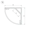 Профиль Arlight SL-KANT-H30-2000 ANOD 019333