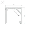 Профиль Arlight SL-Kant-H16-2000 Black 037116