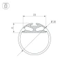 Профиль Arlight ROUND-D30-2000 ANOD 023860 Профиль Arlight ROUND-D30-2000 ANOD 023860