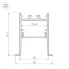 Профиль Arlight SL-Comfort-4551-F-2000 Anod Black 031766 Профиль Arlight SL-Comfort-4551-F-2000 Anod Black 031766