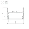 Профиль Arlight SL-Line-5035-2000 Anod 029040