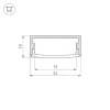 Профиль Arlight ARH-WIDE-H10-2000 ANOD 016142 Профиль Arlight ARH-WIDE-H10-2000 ANOD 016142