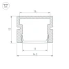 Профиль Arlight PDS-SM-3000 Anod 038815 Профиль Arlight PDS-SM-3000 Anod 038815