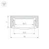 Профиль Arlight SL-Slim-H7-3000 Anod 036033