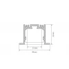 Профиль с рассеивателем Arlight SL-LINIA49-F-2500 ANOD+OPAL 020469
