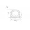 Профиль Arlight WPH-LINE-1210R-2000 OPAL 023303