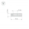 Профиль с рассеивателем Arlight ARH-NANOLINE-5-2000 ANOD 023911