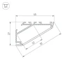 Профиль Arlight KLUS-P45.30-2000 ANOD 025469 Профиль Arlight KLUS-P45.30-2000 ANOD 025469
