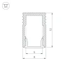 Профиль Arlight SL-MINI-8-H12-2000 ANOD 023714