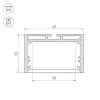 Профиль с рассеивателем Arlight SL-LINE-4932-2500 BLACK+OPAL 027988 Профиль с рассеивателем Arlight SL-LINE-4932-2500 BLACK+OPAL 027988