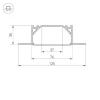 Профиль Arlight ARH-LINIA72-FANTOM-2000 ANOD 025025 Профиль Arlight ARH-LINIA72-FANTOM-2000 ANOD 025025