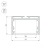 Профиль Arlight SL-LINE-4932-2000 ANOD 019308