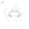Профиль Arlight PDS45-LITE-2000 ANOD 023862 Профиль Arlight PDS45-LITE-2000 ANOD 023862