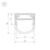 Профиль Arlight ARH-WIDE-B-H20-2000 ANOD 016188 Профиль Arlight ARH-WIDE-B-H20-2000 ANOD 016188