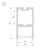 Профиль Arlight SL-LINE-3667-2000 ANOD 019299 Профиль Arlight SL-LINE-3667-2000 ANOD 019299