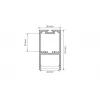 Профиль с рассеивателем Arlight SL-LINE-3667-2500 ANOD+OPAL 020463