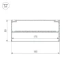 Профиль с рассеивателем Arlight ARH-POWER-W180-2000 ANOD 027921 Профиль с рассеивателем Arlight ARH-POWER-W180-2000 ANOD 027921