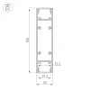 Профиль Arlight SL-Line-2522-2500 Black 033735
