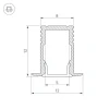 Профиль Arlight SL-MINI-8-H12-F12-2000 ANOD 023715 Профиль Arlight SL-MINI-8-H12-F12-2000 ANOD 023715