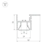 Профиль Arlight FOLED-CEIL-SIDE-2000 023864 Профиль Arlight FOLED-CEIL-SIDE-2000 023864