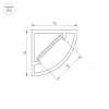 Профиль Arlight WPH-KANT-H16-2000 OPAL 023166