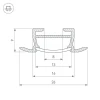 Профиль Arlight TK-F-2000 (CT) ANOD 016936 Профиль Arlight TK-F-2000 (CT) ANOD 016936