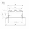 Профиль Arlight KLUS-POWER-W50-FS-2000 ANOD 028919 Профиль Arlight KLUS-POWER-W50-FS-2000 ANOD 028919