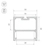 Профиль Arlight SL-LINE-5050-2000 ANOD 019304
