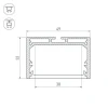 Профиль с рассеивателем Arlight SL-LINE-4932-2500 ANOD+OPAL 020465 Профиль с рассеивателем Arlight SL-LINE-4932-2500 ANOD+OPAL 020465
