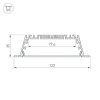 Профиль с рассеивателем Arlight ARH-POWER-W120-F-2000 ANOD 027928