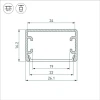 Профиль Arlight PLS-LOCK-H16-SMT-2000 ANOD 033224