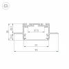 Встраиваемый профиль Arlight SL-Linia55-Fantom-2500 Anod 035650 Встраиваемый профиль Arlight SL-Linia55-Fantom-2500 Anod 035650