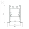Профиль Arlight SL-Comfort-3542-F-2000 Anod Black 031765