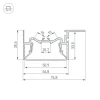 Профиль Arlight Foled-50-Ceil-Side-2000 035770 Профиль Arlight Foled-50-Ceil-Side-2000 035770