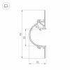 Профиль с боковым свечением Arlight ARH-Ceil-Reflect-2000 White 034982 Профиль с боковым свечением Arlight ARH-Ceil-Reflect-2000 White 034982