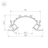 Профиль Arlight ARH-Ceil-Reflect-Dual-2000 Anod 036364 Профиль Arlight ARH-Ceil-Reflect-Dual-2000 Anod 036364
