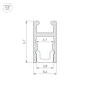 Профиль Arlight ARH-Micro-0510-2000 Anod 036385 Профиль Arlight ARH-Micro-0510-2000 Anod 036385