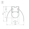Профиль Arlight ARH-Power-W154-F-Comfort-2000 Anod 036343