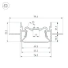 Профиль Arlight FOLED-50-CEIL-CENTER-2000 035769