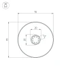 Встраиваемый профиль SL-ROUND-D70-360deg-2000 ANOD 037770 Встраиваемый профиль SL-ROUND-D70-360deg-2000 ANOD 037770