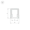 Профиль с рассеивателем Arlight SL-Mini-8-2000 Anod+Opal 036832 Профиль с рассеивателем Arlight SL-Mini-8-2000 Anod+Opal 036832